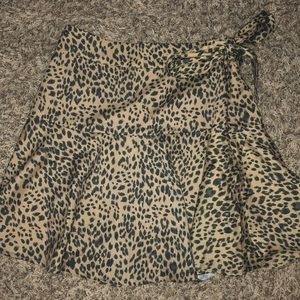 Cheetah print skirt